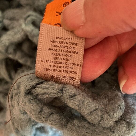 Anthropologie Evelyn K New York Open Weave Infinity Neck Scarf - Picture 7 of 9